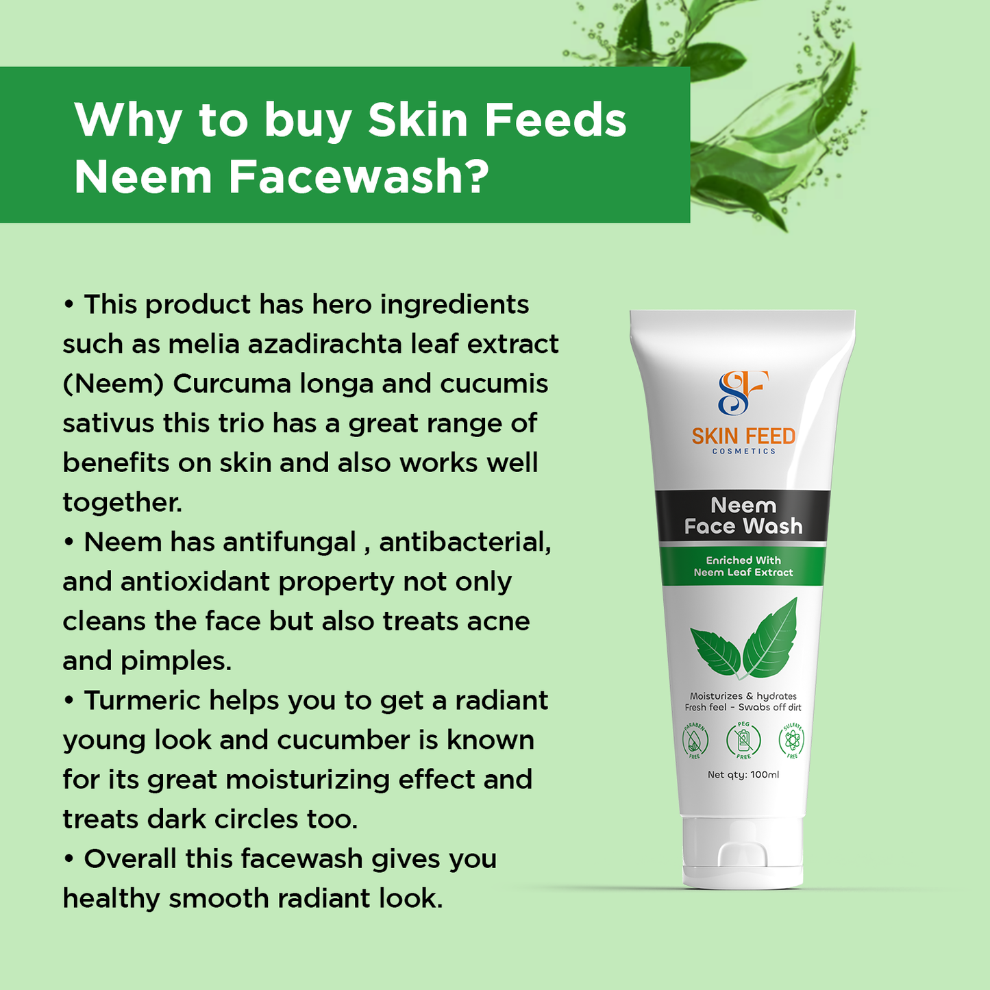 Skin Feed Neem Facewash 100ML