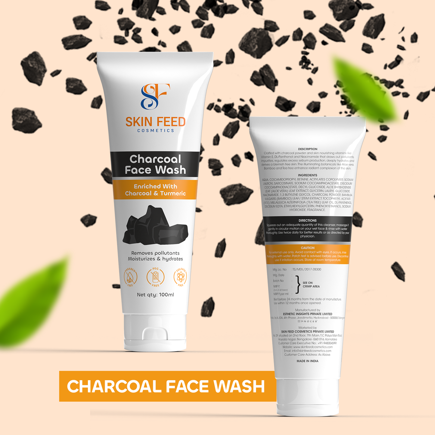 Skin Feed Charcoal Face Wash 100ML