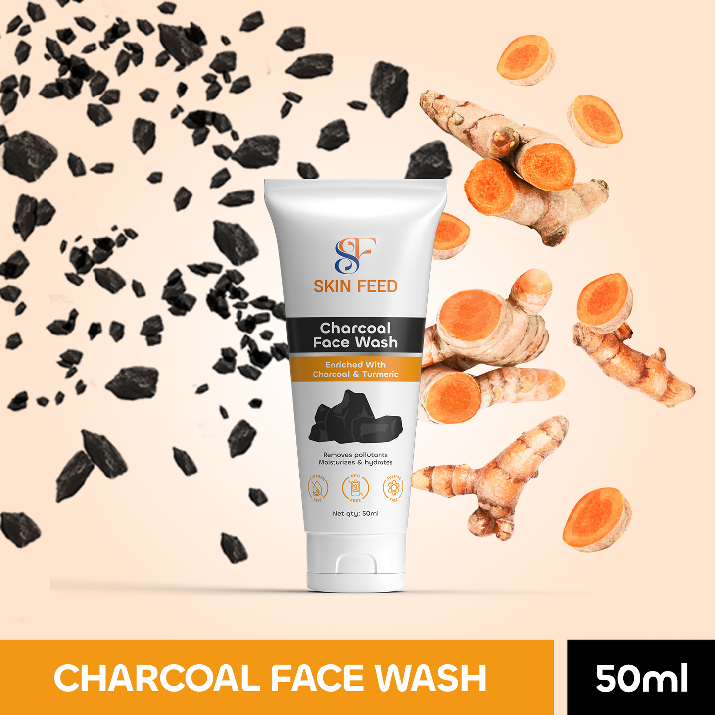 Skin Feed Charcoal Face Wash 50ML